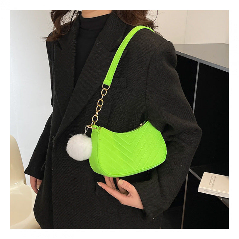 Stylish Faux Fur Mini Handbag