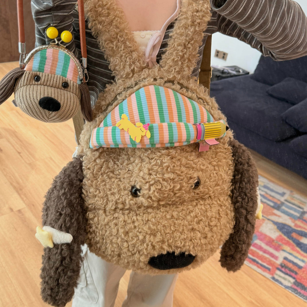 Backpack in playful animal design with ergonomic shoulder straps