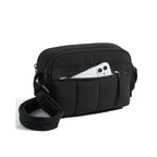 Practical shoulder bag with multiple compartments