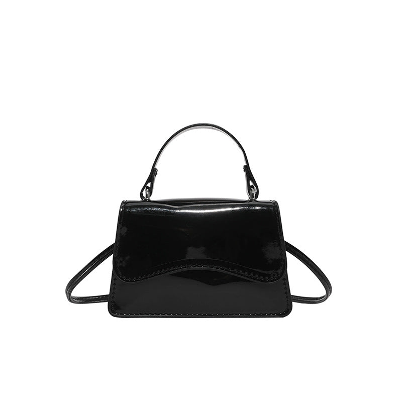 Stylish Patent Leather Mini Handbag