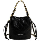 Quilted Mini Bucket Handbag
