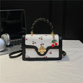 Playful Cherry Print Mini Satchel Handbag