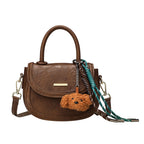 mini handbag with playful detail and high-quality synthetic leather