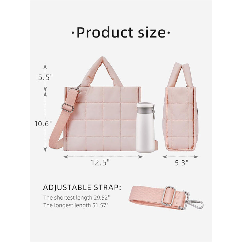 Fashionable Shoulder Bag Made of Quilted Material