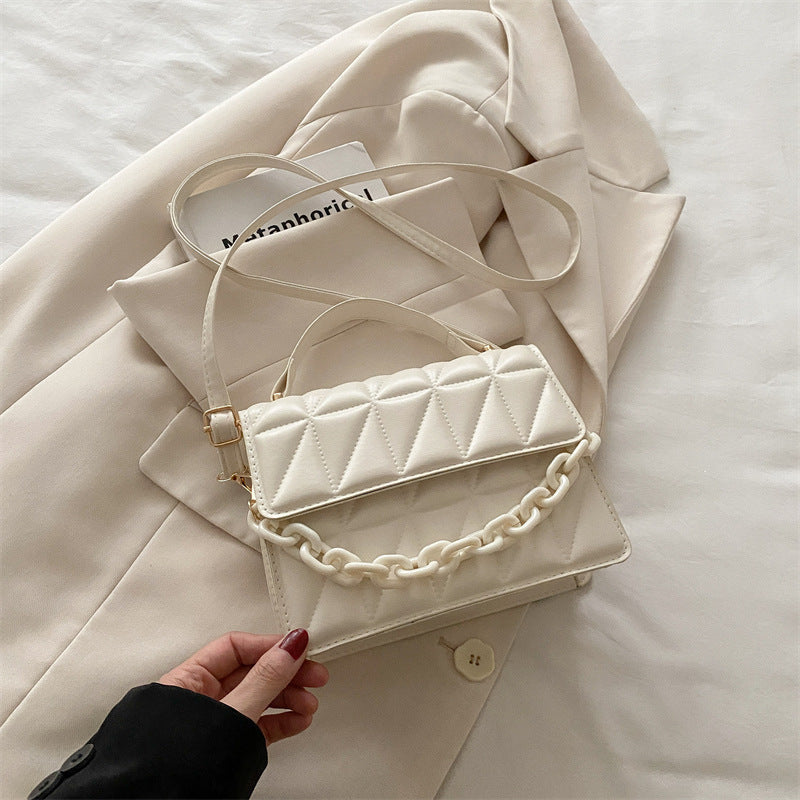 Quilted Mini Satchel Handbag