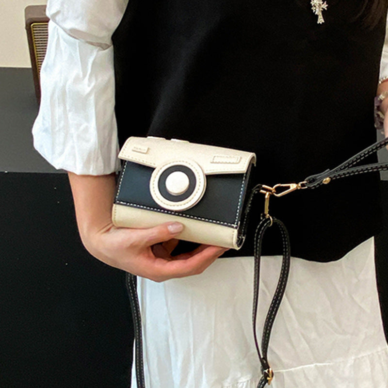 Women Mini-Handbag with Playful Flap Closure