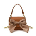 mini handbag with decorative bow design