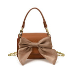 mini handbag with decorative bow design