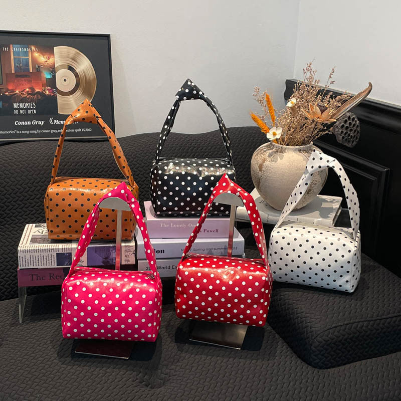 Chic Polka Dot Mini Handbag