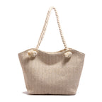 Chic Handwoven Beach Tote Bag