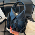Mini Handbag in Elegant Shirt Design